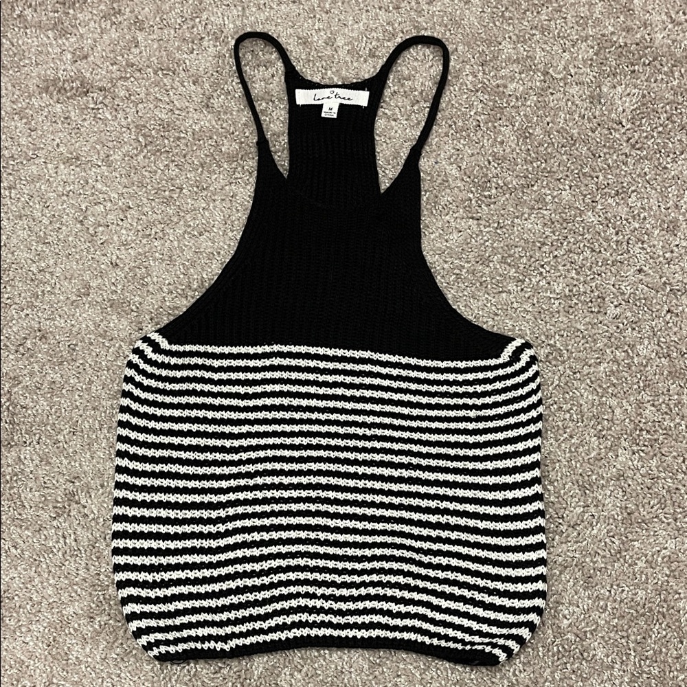 NWOT Love Tree Knit Razorback Top